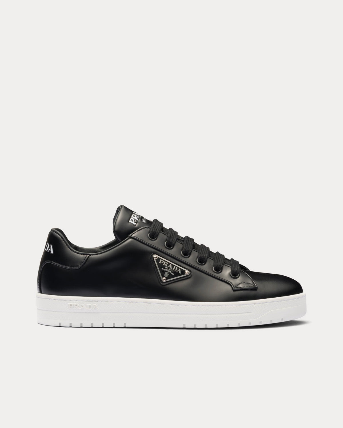 Prada Leather Logo Runner Sneakers | Neiman Marcus